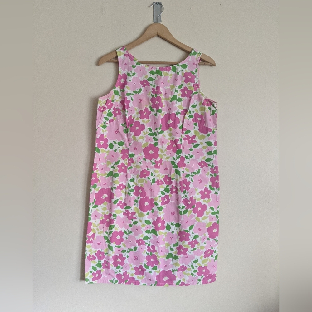 Liz Claiborne Pink Floral Sleeveless Dress – Size 12p - Picture 2 of 5